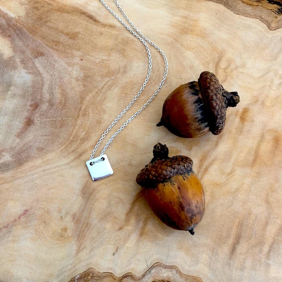 Petite Square Necklace - Picture 4 of 5